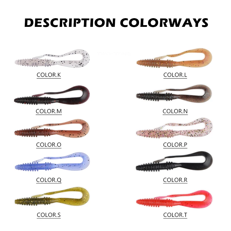 Meredith Mad Wag Fishing soft lures 50mm 75mm Artificial Soft Baits Predator Silicone Fishing Soft Wobblers Fishing Lures