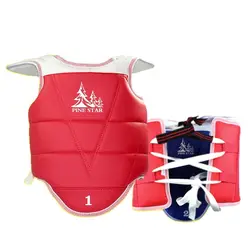 Tradizionale Taekwondo Chest Guard bambini uomo donna studente rosso blu Karate Tae Kwon Do protettori WTF approvato Vest supporter TKD