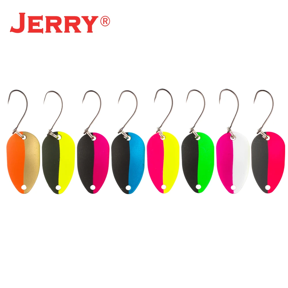 Jerry Gemini Micro Fishing Lures Kit Spoons Trout Spoon Wobbler Spinner Bait Multiple Colors