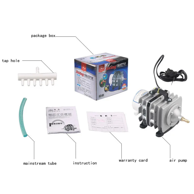 ACO-001 20W/ACO-002 35W الكهرومغناطيسي مضخة هواء 220V/50Hz ل آلة تقطيع بالليزر