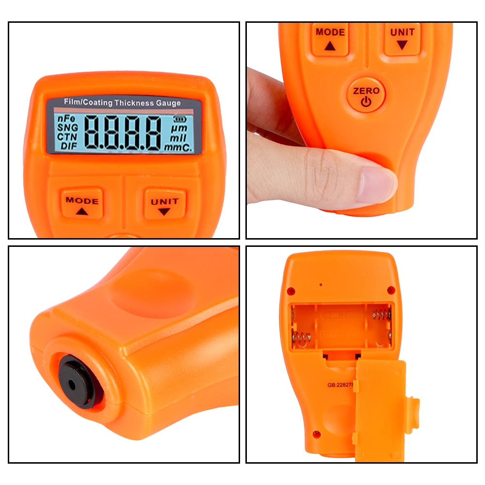 GM200 Car Paint Thickness Tester Auto Film Coating Thickness Gauge Meter Automotive Test Tool Manual Paint Tool