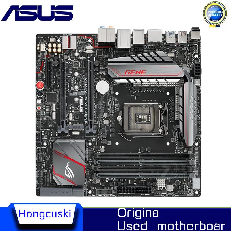 

ASUS MAXIMUS VIII GENE M-ATX LGA 1151 оригинальная материнская плата M.2 NVME 7th 6th Socket LGA1151 DDR4 Z170 Настольная материнская плата
