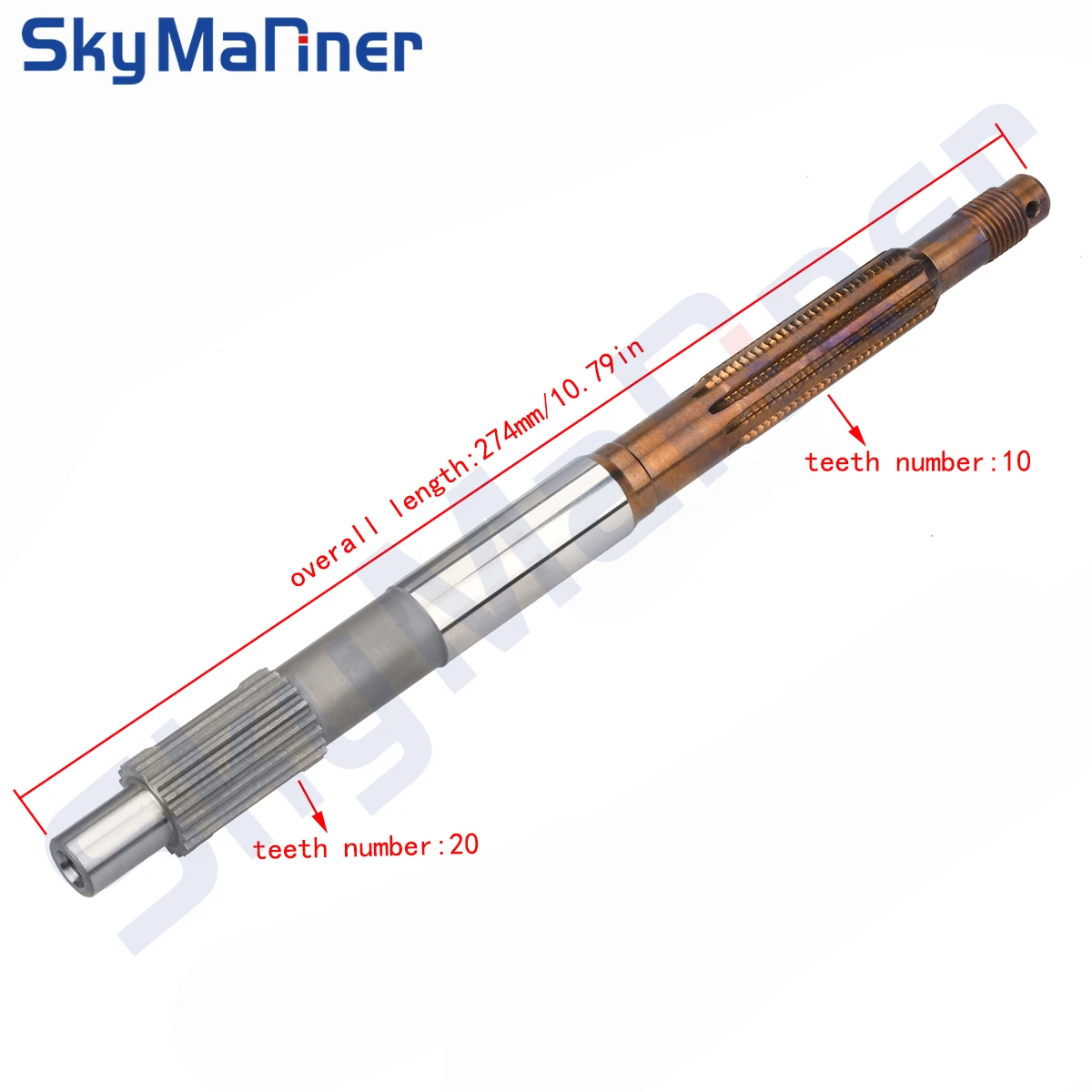 

65W-45611 Propeller Shaft For Yamaha Outboard Engine 4 Stroke F20 F25 65W Parsun F20B F25B Series 65W-45611-00