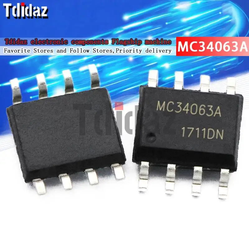 10PCS MC34063A SOP-8 MC34063 SOP 34063 SOP8 SMD new and original IC Chipset