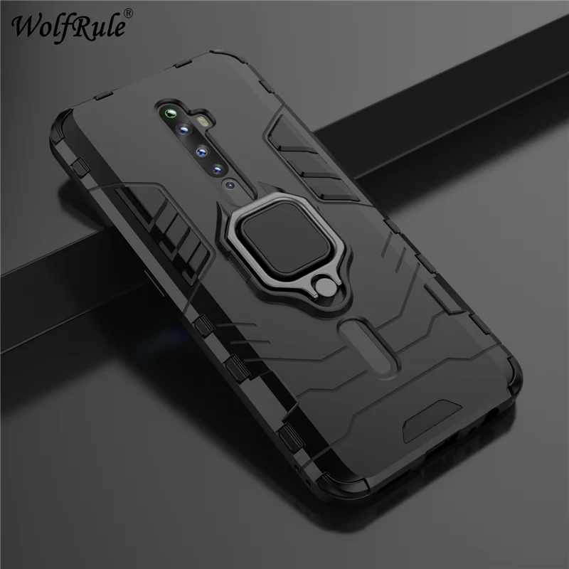 Holder Magnetic Case For Oppo Reno 2Z Case Reno2 Z Durable Metal Ring Stand Phone Cover For Oppo Reno 2F Cover Case Reno2F 6.53\