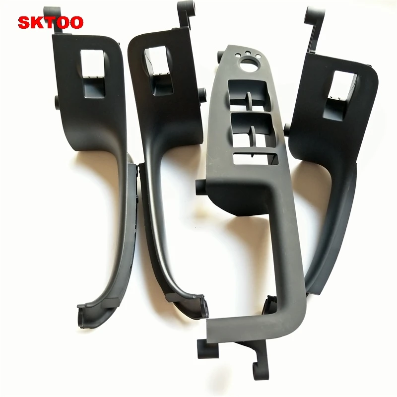 

SKTOO 4pcs Car Window Front Door Switch Panel Cover Trim Stickers for Audi A4 B6 B7 2002-2007 Car-Styling Car Covers Detector