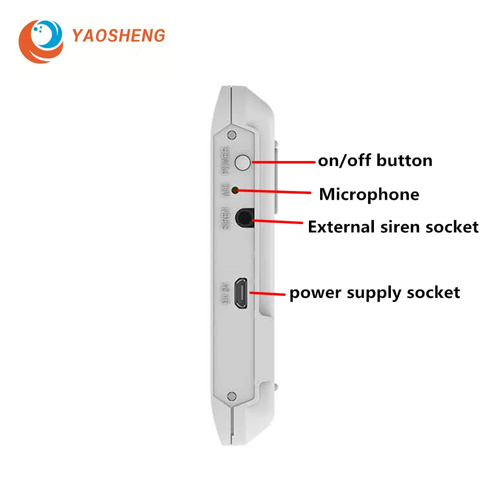 YAOSHENG-Sistema de Alarme Smart Home Security, APP Controle Remoto para IOS e Sistema Android, GSM, WIFI, GPRS, Sem Fio, 433MHz, PG-106, 4G