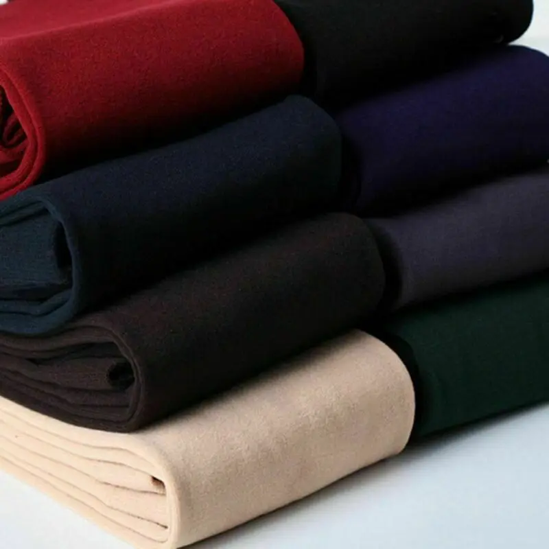 8 Colors Womens Tights Winter Warm Fleece Lined Pantys High Waist Female Thermal Stretchy Slim Skinny Tights Solid Colors