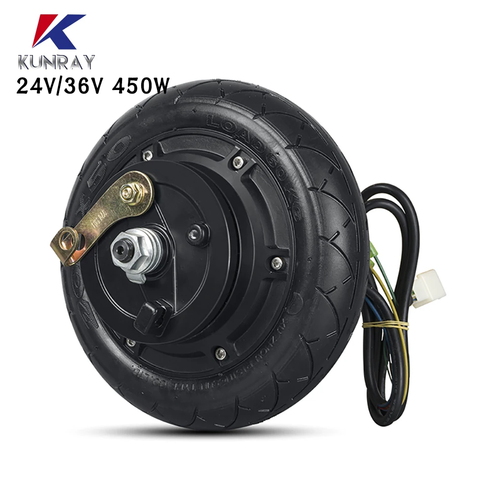 36V 48V 500W Hub Motor Scooter Brushless Toothless  Electric Scooter Hub Wheel Motor 8 Inch electric bike conversion kit