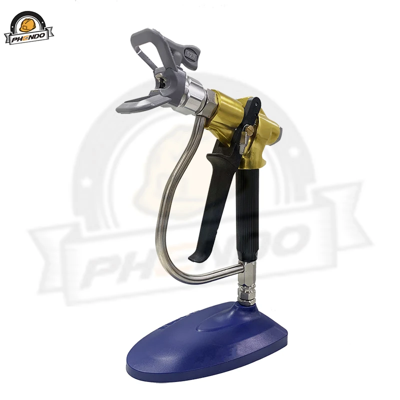 PHENDO Airless Paint Sprayer Gun New Paint Heavy Duty 4-Finger 7200psi XHD Tip with Guard WIWA Type Gun without Filter