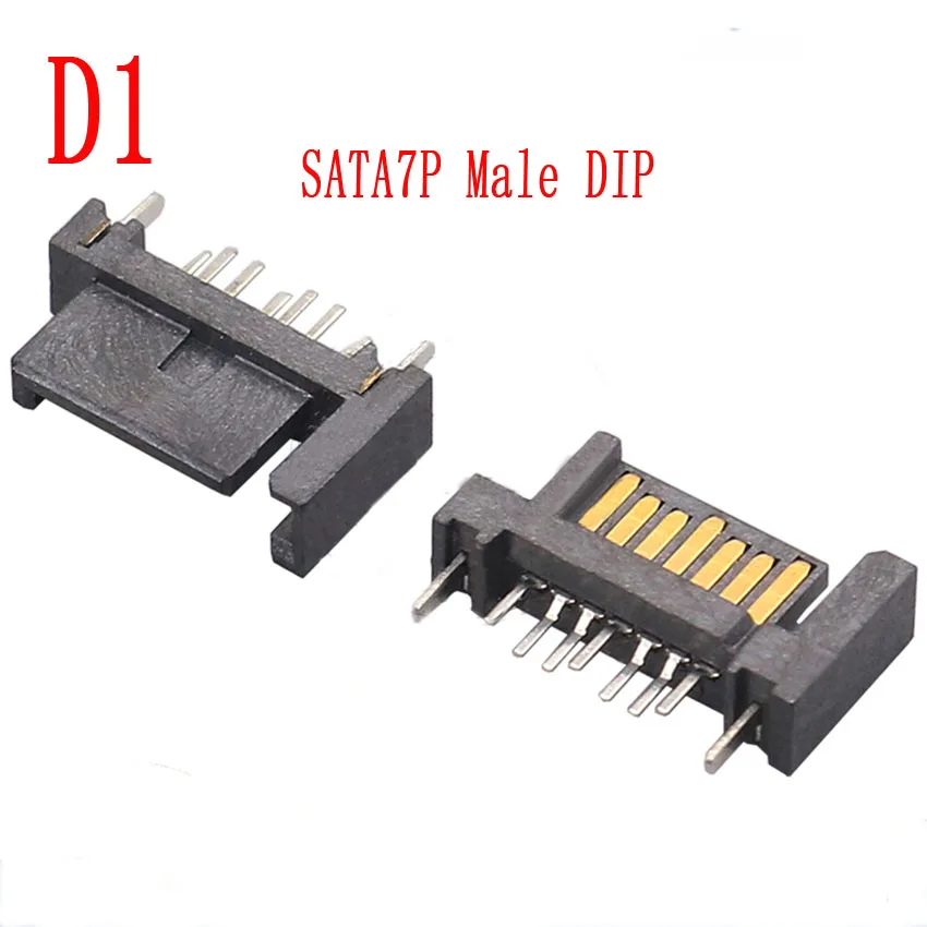 5PCS SATA Interface Steckdose SSD Solid State Drive Sitz 7p + 15P 22PIN Stecker Sitz Sinking platte Patch Typ Stecker Port