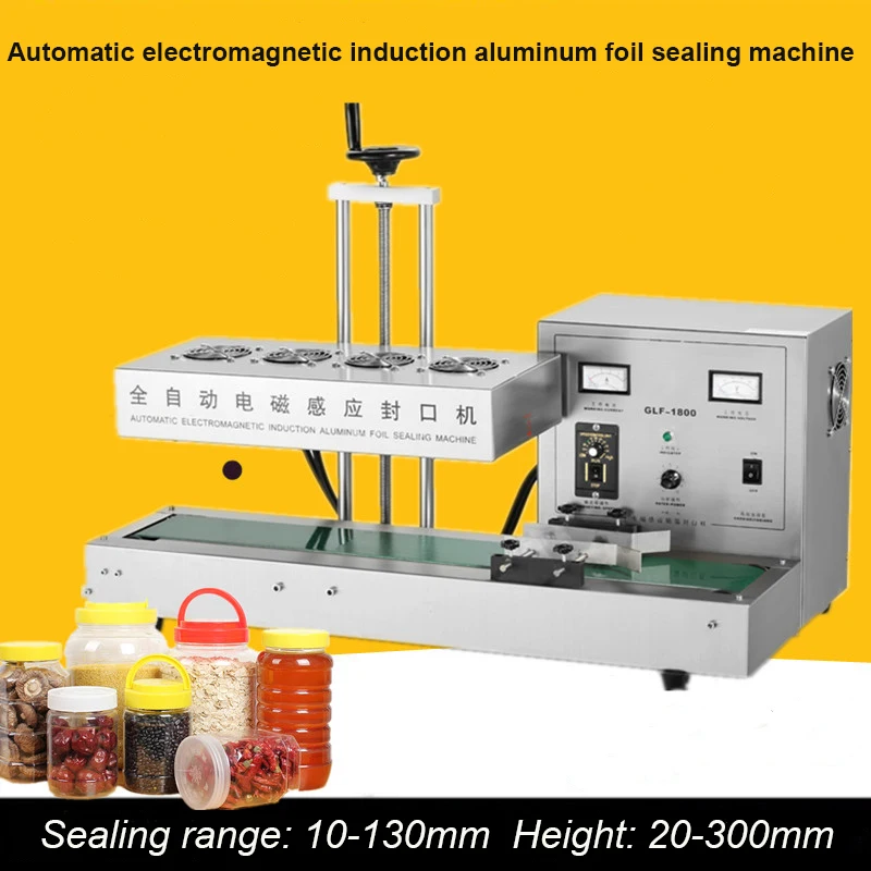 

Glass Plastic Bottle Aluminium Foil Continuous Induction Sealing machine For Medical Cap Sealer Packing Machine