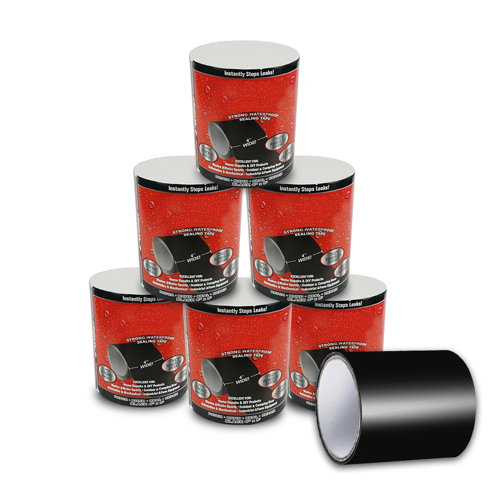 Super Strong Fiber Waterproof Tape Stop Leaks Seal Repair Tape Performance Self Fix Tape Adhesive Tape adhesive tape 1 order