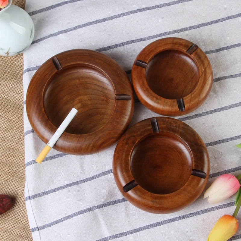 

Wooden Ashtray Chinese Style Hotel Living Room Retro Ashtray As Gift For Boyfriend Home Accessories Cendrier пепельница