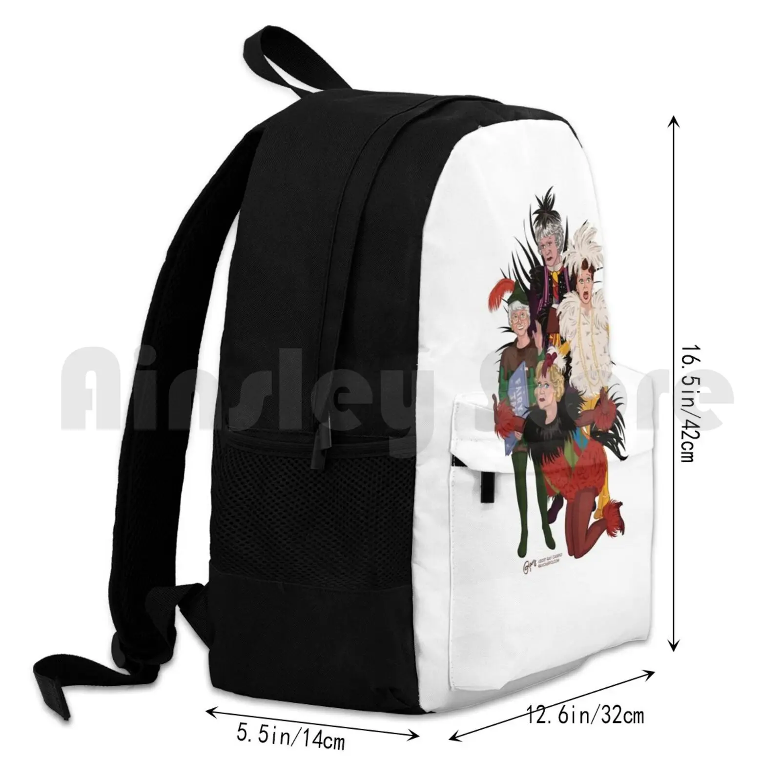 Henny Penny Outdoor Hiking Backpack Riding Climbing Sports Bag Tv Character Caricature Girls Womens Classic Vintage 1980s Retro image 3