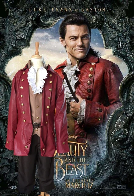 Ropa de escenario de la pelicula la bella y la bestia Gaston traje de actuacion completo ropa de actuacion de la vida real 2017