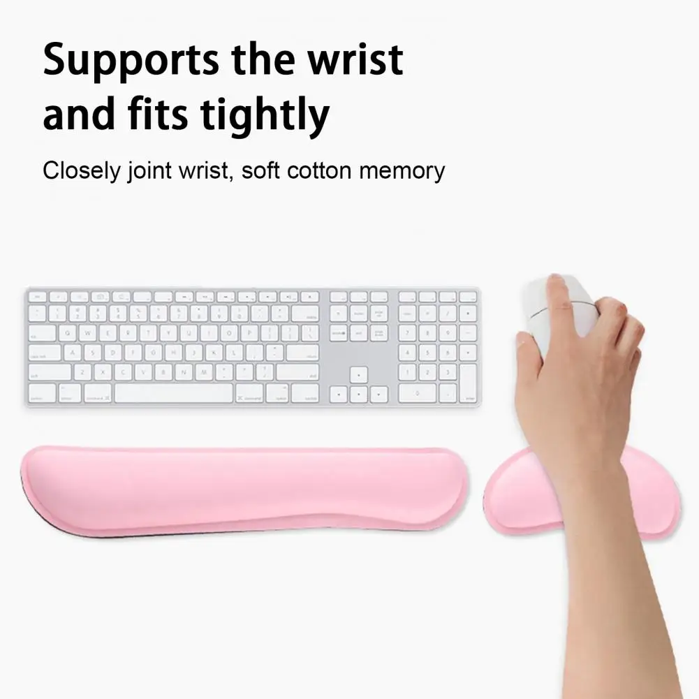 Wrist Rest Pad Professional Comfortable Memory Cotton Keyboard Mouse Wrist Hand Rest Mat for PC Laptop