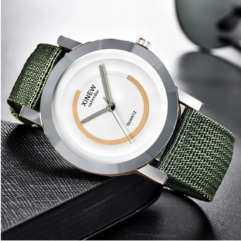 UTHAI CE92 Men\'s Quartz Watch Fashion Nylon Band Simple Sharp Wave Gift Fashion Quartz Watch Men