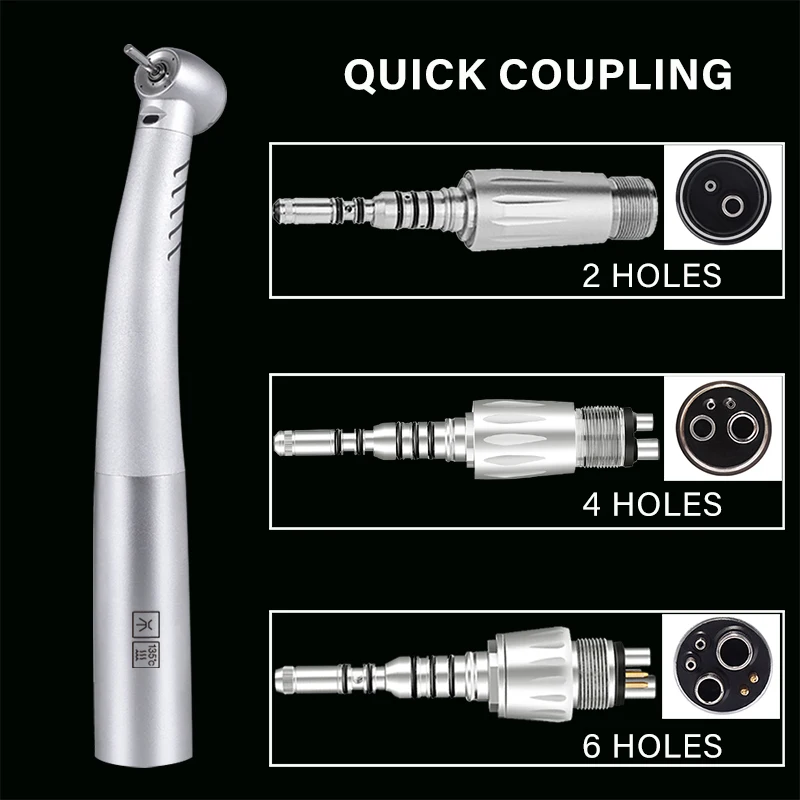 Kavo Type Dental Led Fiber Optic Turbine Handpiece Quick Coupler 6 Holes Fit For Dentist Material Tools