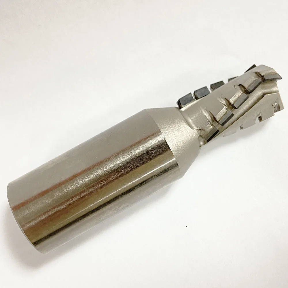 25 x 20 x 30H - (3+3)Z Diamond Three Flute Spiral Milling Cutter CNC Milling Cutter Woodworking Router Bits for MDF,Plywood
