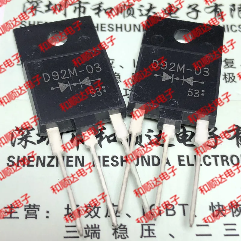 Original Neue 5 stücke/D92M-03 TO-3PF 400V 20A TO3P
