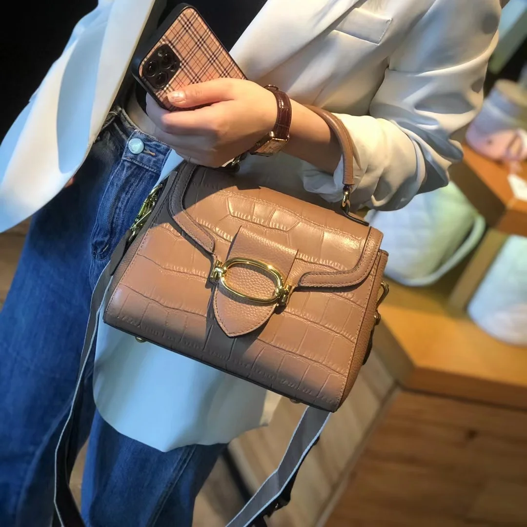 Women Genuine Leather Handbags High Quality Cowhide Women Shoulder bag Fashion Luxury Ladies Messenger Bag Small Female Tote Sac