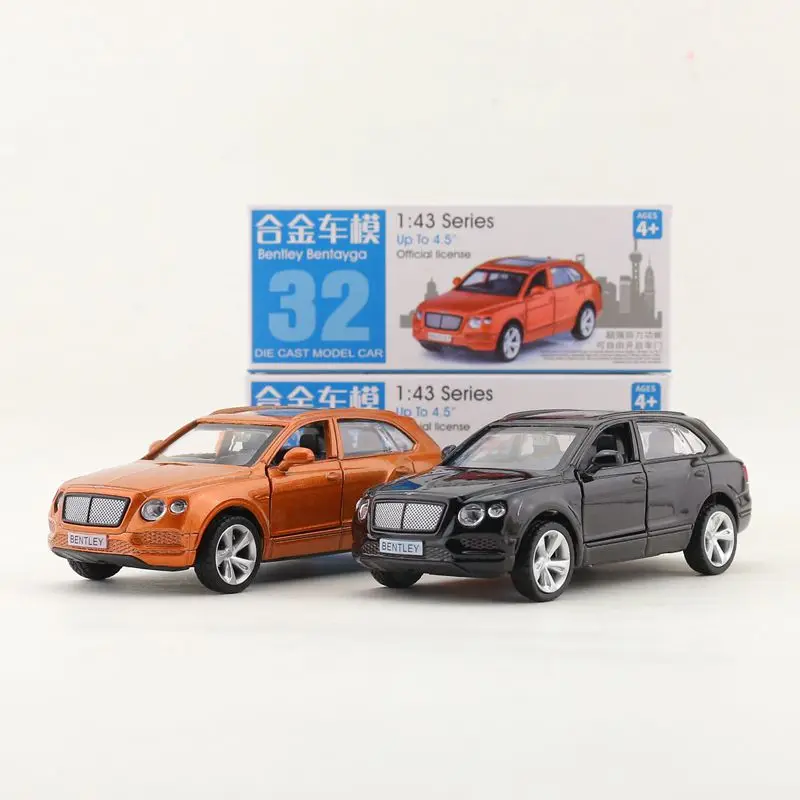 

Diecast Metal Toy Model 1:45 Scale Bentley Bentayga SUV Car Pull Back Doors Openable Educational Collection Gift Kid Match Box