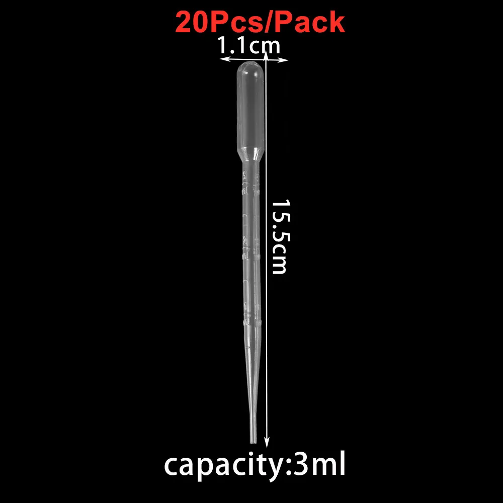 0,2/0,5/1/2/3ML Einweg Kunststoff Squeeze Transfer Pipetten Dropper Für DIY Silikon Epoxidharz formen Schmuck Machen