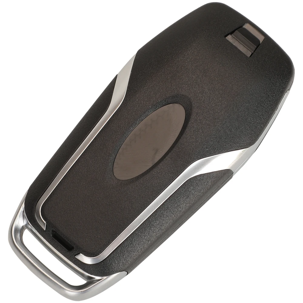 Jingyuqin 3/4/5 Buttons Smart Remote Key Case For Ford Mustang Edge Explorer Fusion Mondeo Kuka Car Shell Fob Uncut Blade