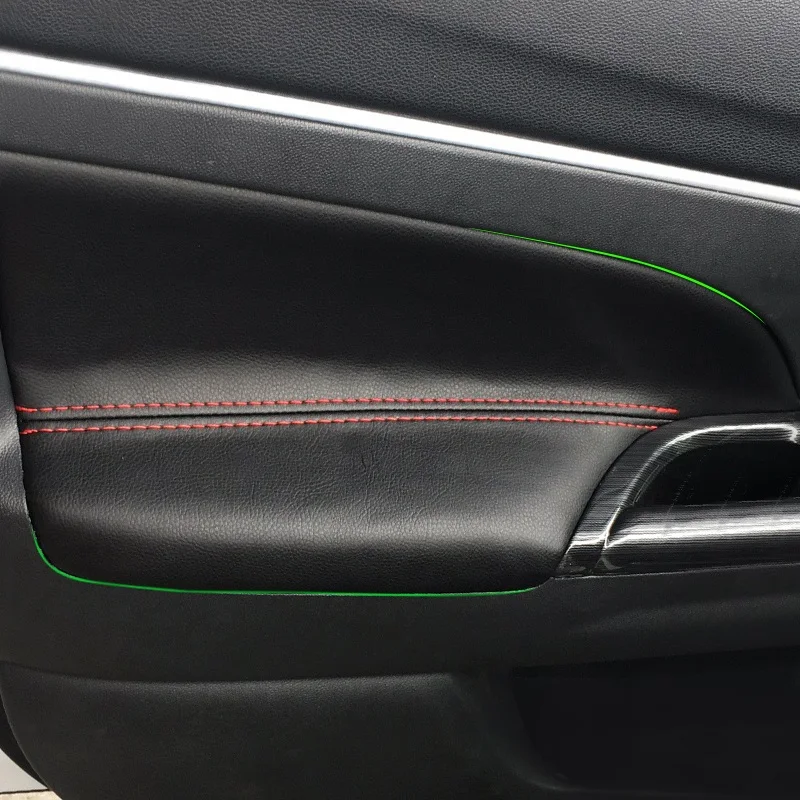 

Soft Leather Door Armrest Cover For Mitsubishi ASX 2013 2014 2015 2016 Car-styling Door Armrest Panel Skin Cover Sticker Trim