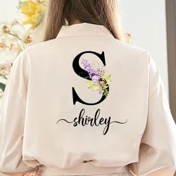 Personalized Bride Robe Custom Name  Robe Wedding Bridal Party Gifts Bridal Shower Bride Bridesmaid Team Robe