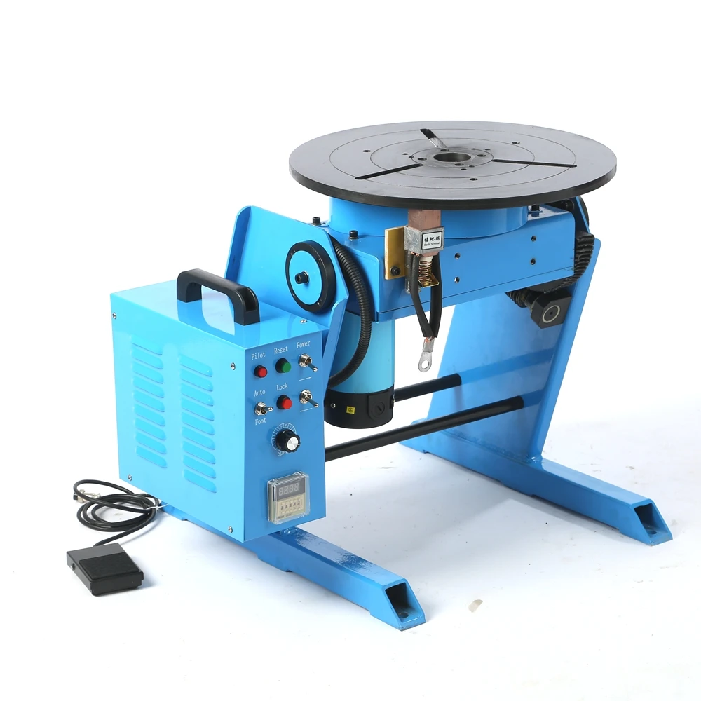 220V 30KG Welding Positioner Turntable Rotator HD-30 Center Hole 25mm Without Chuck