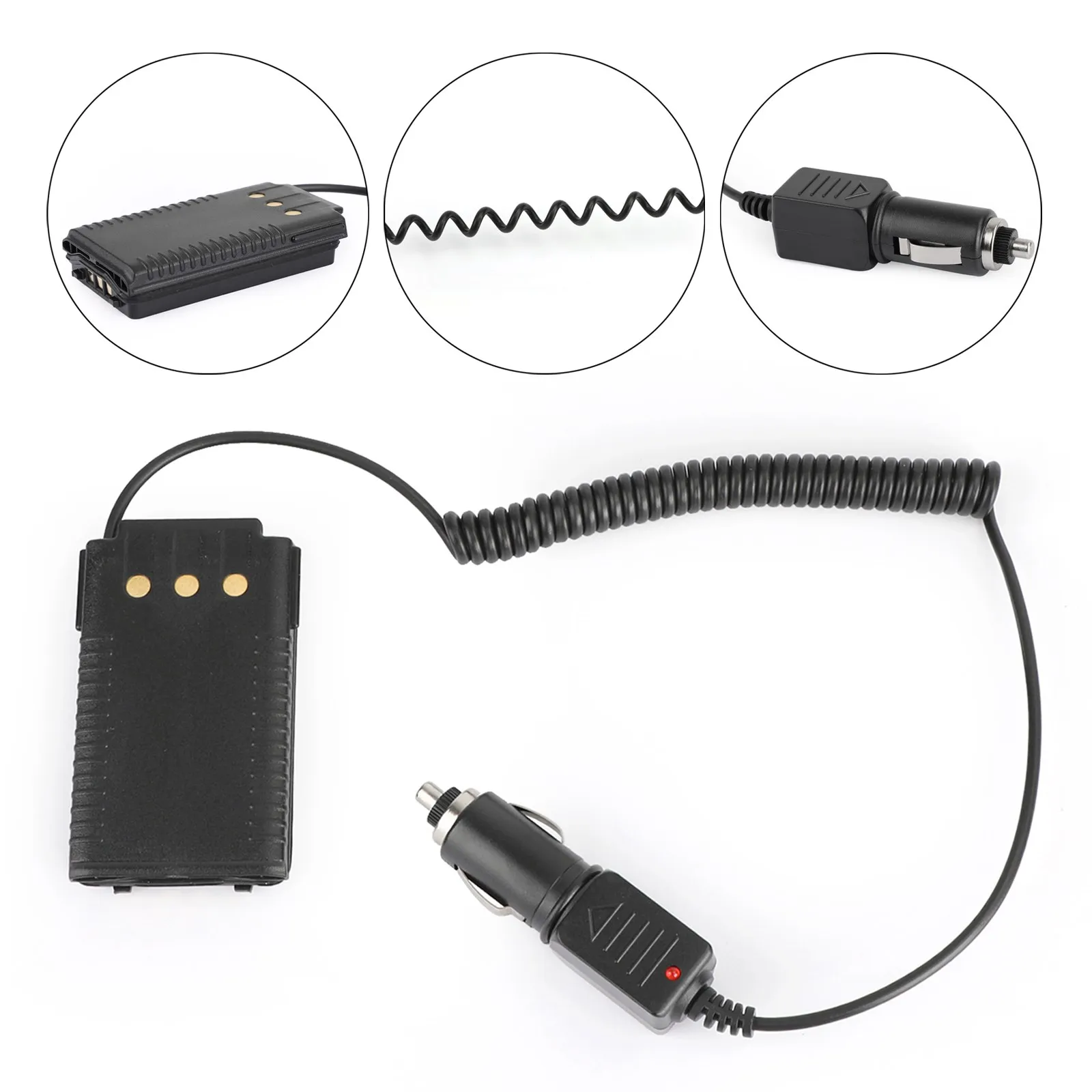 Artudatech Battery Eliminator Car Charger 12V/24V for Yaesu FT70D FT70DR FT 70D