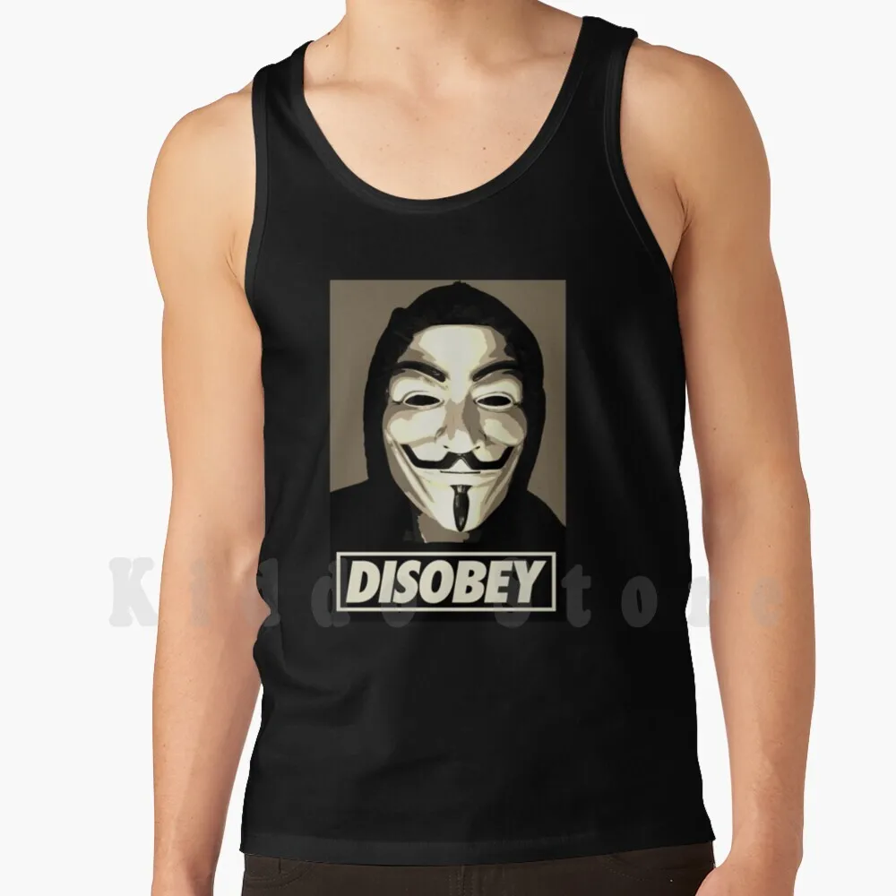 Tank Tops Vest Sleeveless Hacker Revolution Anonymous Wikileaks Anarchy Computer Nerd Movement Protest System