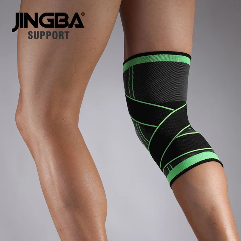 JINGBA SUPPORT 2020 Hot Outdoor Sports knee protector Volleyball Basketball knee pads knee brace support protector Safety Bandag