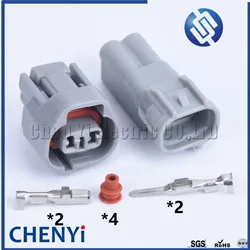 2 Pin auto waterproof connector Fog lamp tail lamp plug air conditioning compressor pump socket 6189-0239 6189-0249 90980-11156