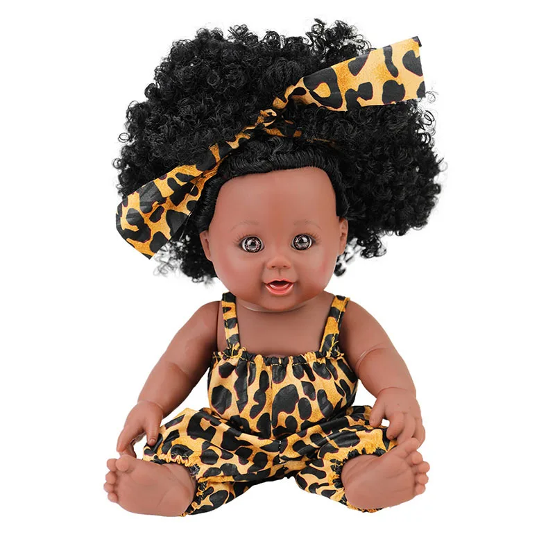 30cm Girl Baby African Black Girl Lifelike Dolls Baby Toys For Kids Children Girls Boys Body Play Vinyl Dolls Newborn Baby Doll