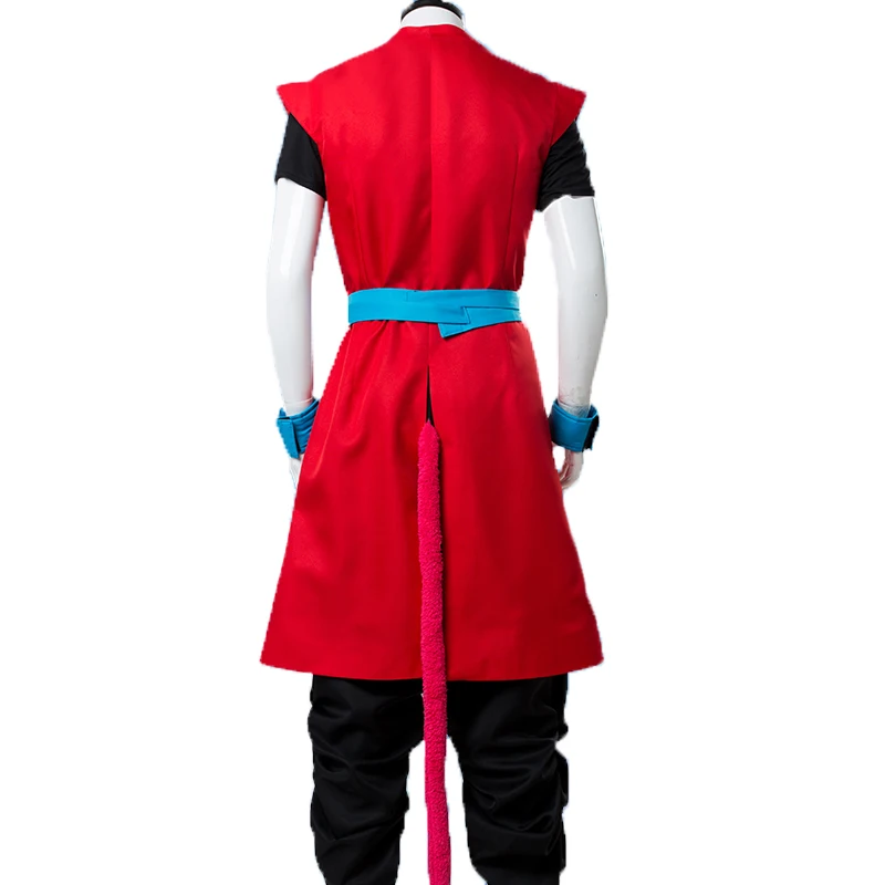 DBS Heroes: Universe Mission Time Patrol Saiyan Son Goku: Xeno Zeno Red Goku Kakarot Outfit Cosplay Costume C018