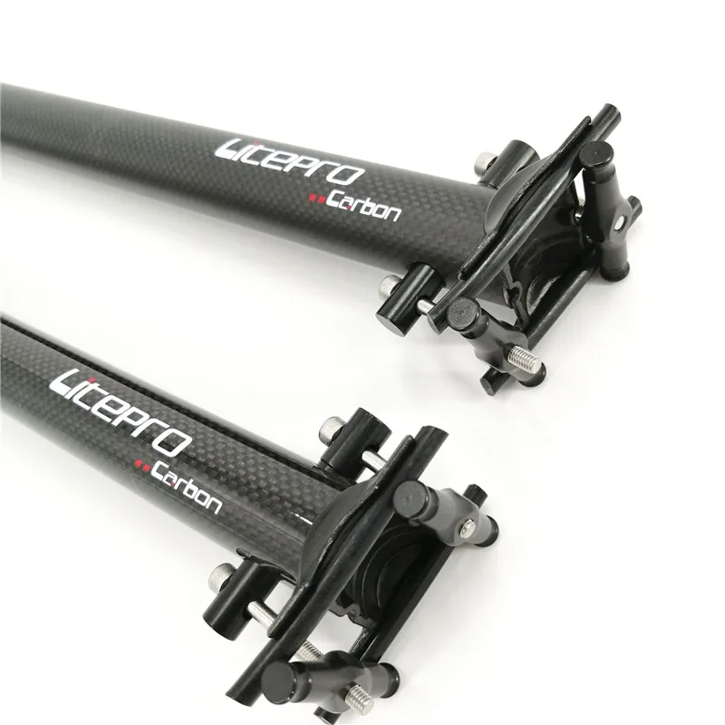 Litepro Folding Bike Carbon Fiber Seatpost 31.8mm * 580mm For Brompton Folding Bike Seat Post