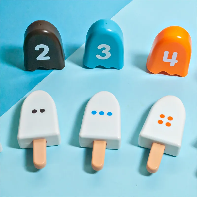 10Pcs/set Digital Ice Cream Mathematics Enlightenment Color Number Matching Toy Childhood Educational Math Toys For Children