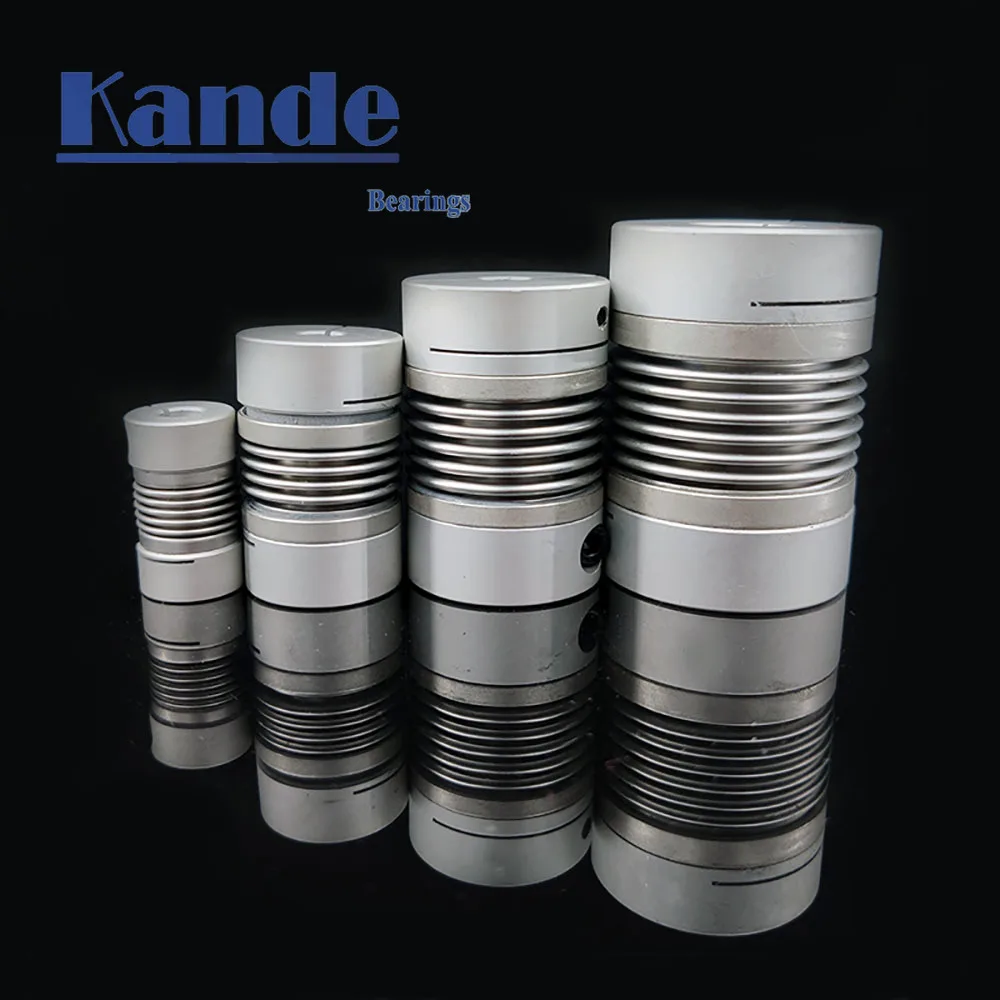 Kande Bearings 1pc Corrugated Coupling  D16L28 3/4/5/6/6.35/8mm CNC Aluminium Alloy for Stepper Motor 3D Printer  Couple image 2