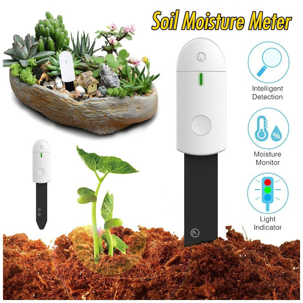 Portable Smart Soil Moisture Tester Humidity Meter Farm Lawn Plants Flower Soil Monitor Hygrometer Convenient Gardening Tool