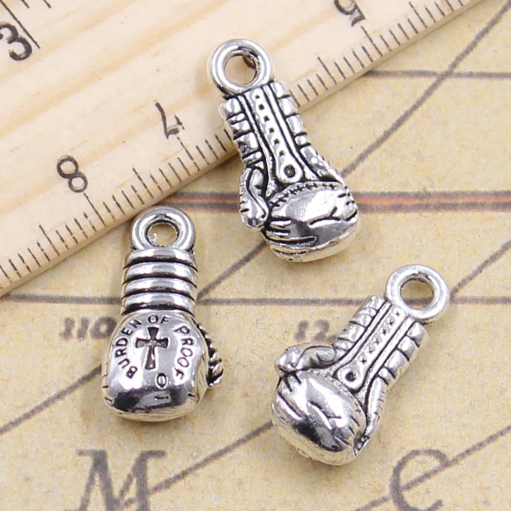 10pcs Charms Boxing Glove Fist 22x11x7mm Tibetan Silver Color Pendants Antique Jewelry Making DIY Handmade Craft Pendant