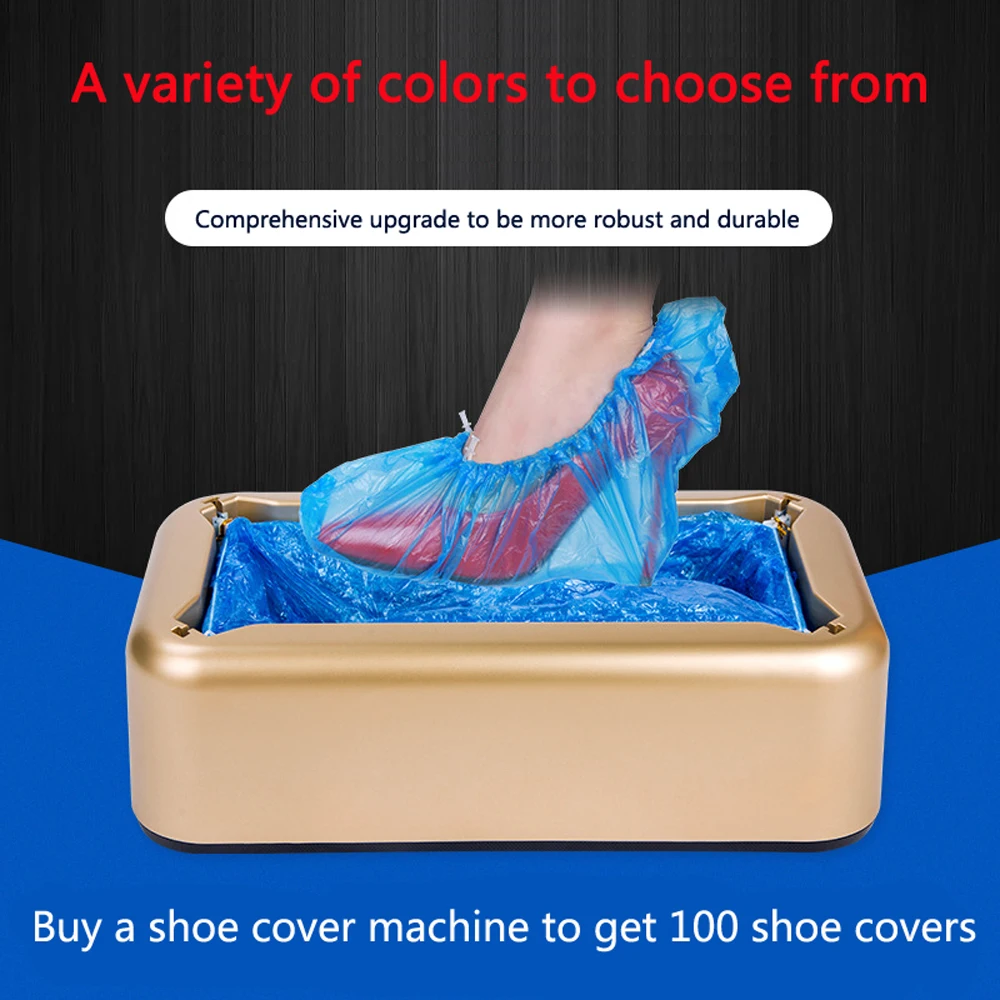 PE  Disposable Shoe Cover Household Overshoe Machine Workshop Hospital Company Foot Cover Machine Shoe Cover Automatic Dispenser