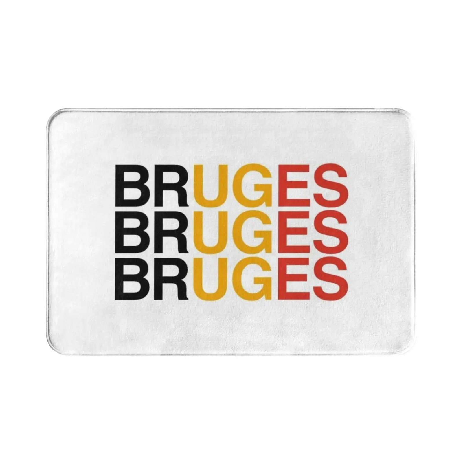 Bruges Belgian Flag Carpet Mat Rug Cushion Soft Non-Slip Belgie Belgium Belgien Belge Belgish Belgique Bruges Flag Flags