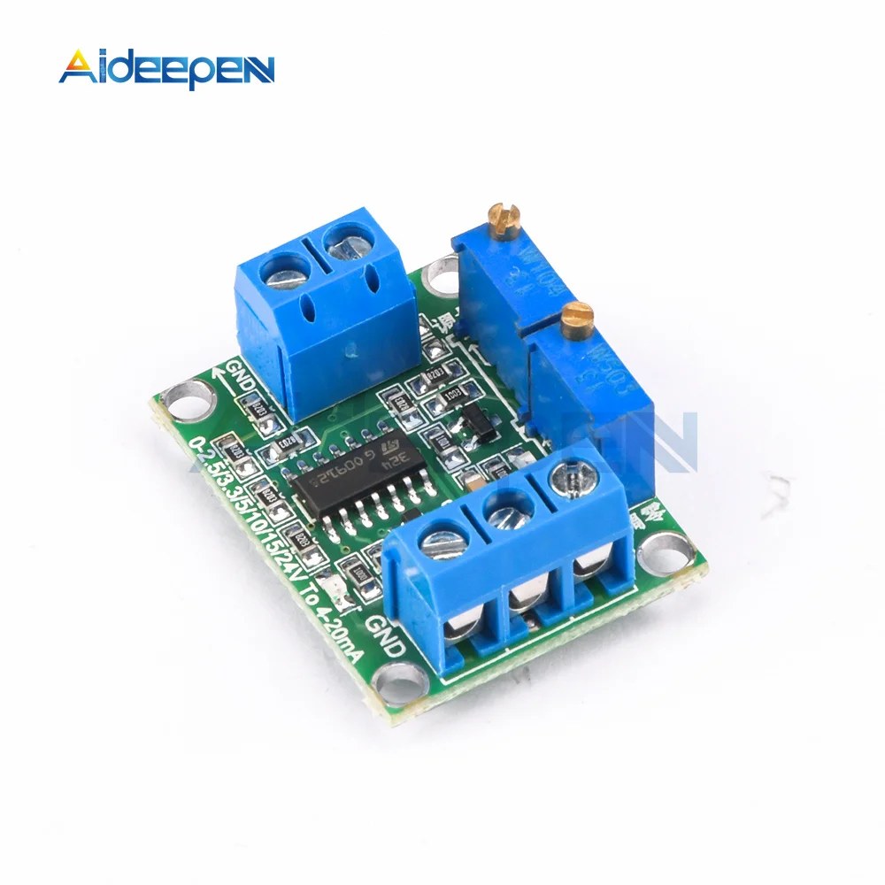 Spannung-zu-Strom-Signalumwandlungsmodul 0-2,5V/3,3V/5V/10V/15V/24V zu 4-20mA Spannungstransmitter-Signalumwandlungsmodul – Detail 5