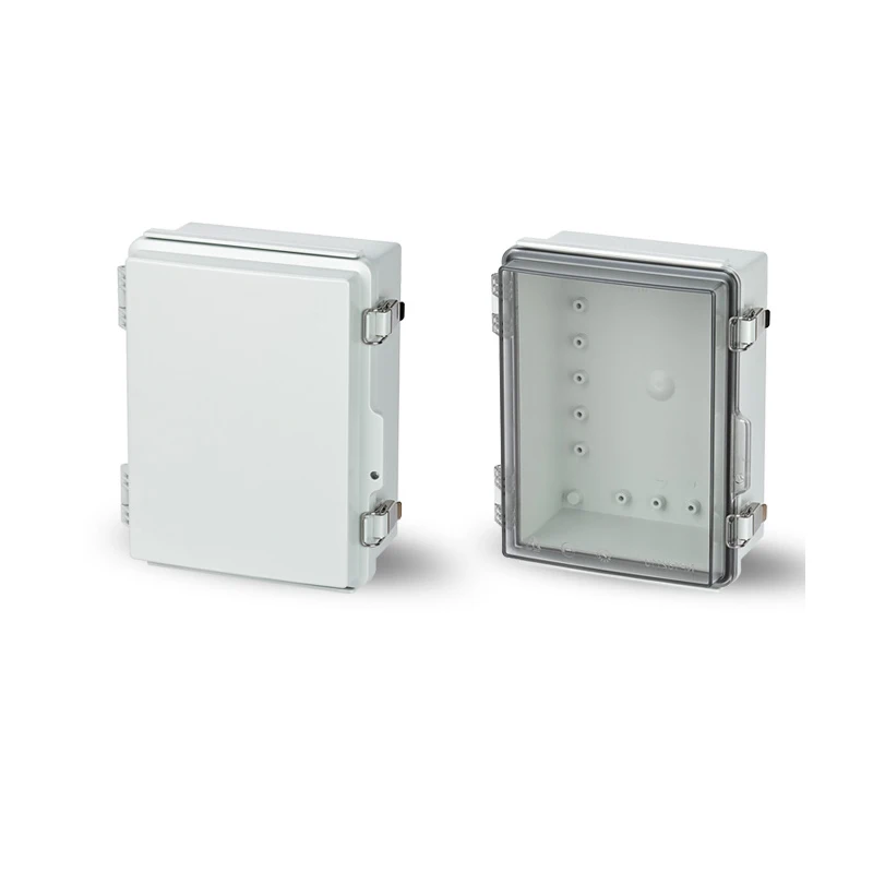 

Outdoor waterproof junction box with lock transparent distribution box monitoring power box indoor and outdoor wiring socket box