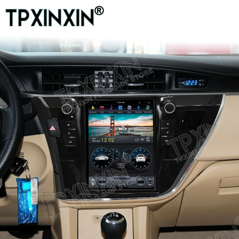 for Toyota Corolla 2014 - 2016 Car Radio Tape Recorder 2 Din Android Tesla Stereo Autoradio Central Multimidia Video Player