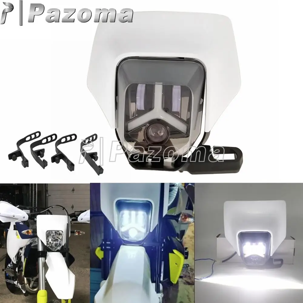 

Motorcycle Headlight LED Head Light Lamp Assembly Hi/Lo Beam DRL For 701 FE TE TX Dirt Bike Enduro Supermoto Fairing