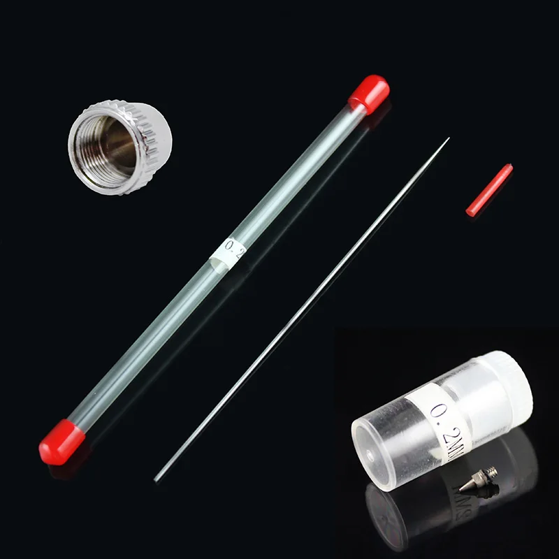 

OPHIR Airbrushing Nozzle Needle Nozzle Cap 0.2 mm 0.3 mm 0.5 mm Replacement Set Airbrush Accessories AC096+AC097+AC098